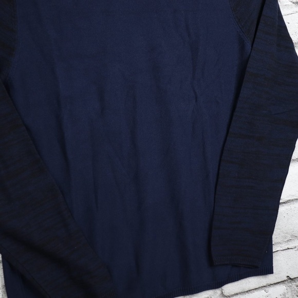 Buffalo David Bitton Wuxi Contrast Long Sleeve Sweater Blue Indigo Size Large - Picture 4 of 9